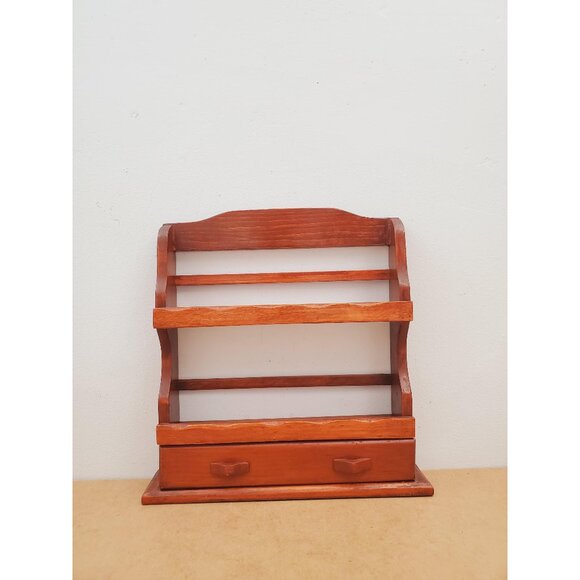 Wooden Spice Rack | Wall Mounted Spice Shelf | Spice Storage | Rustic Kitchen - Picture 1 of 10